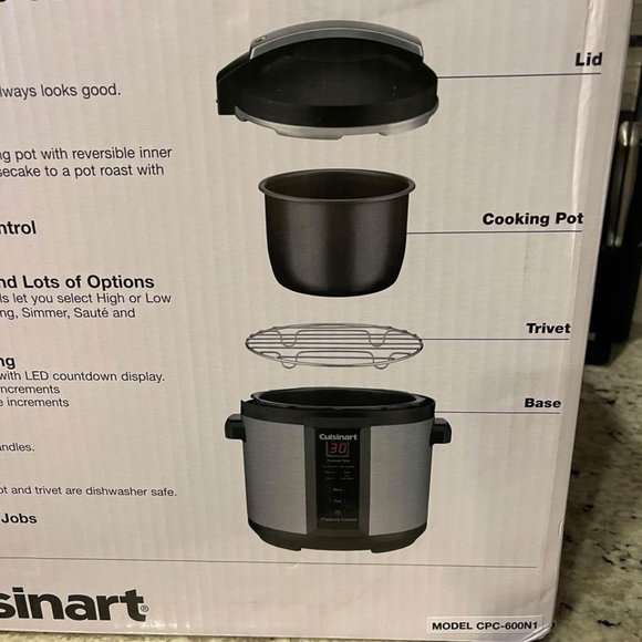 Cuisinart Kitchen New Cuisinart Pressure Cooker 6 Quart Cpc60n